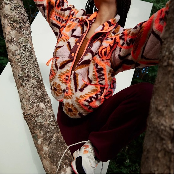 Free people Hit The Slopes Printed Fleece Jacket - Picture 3 of 5